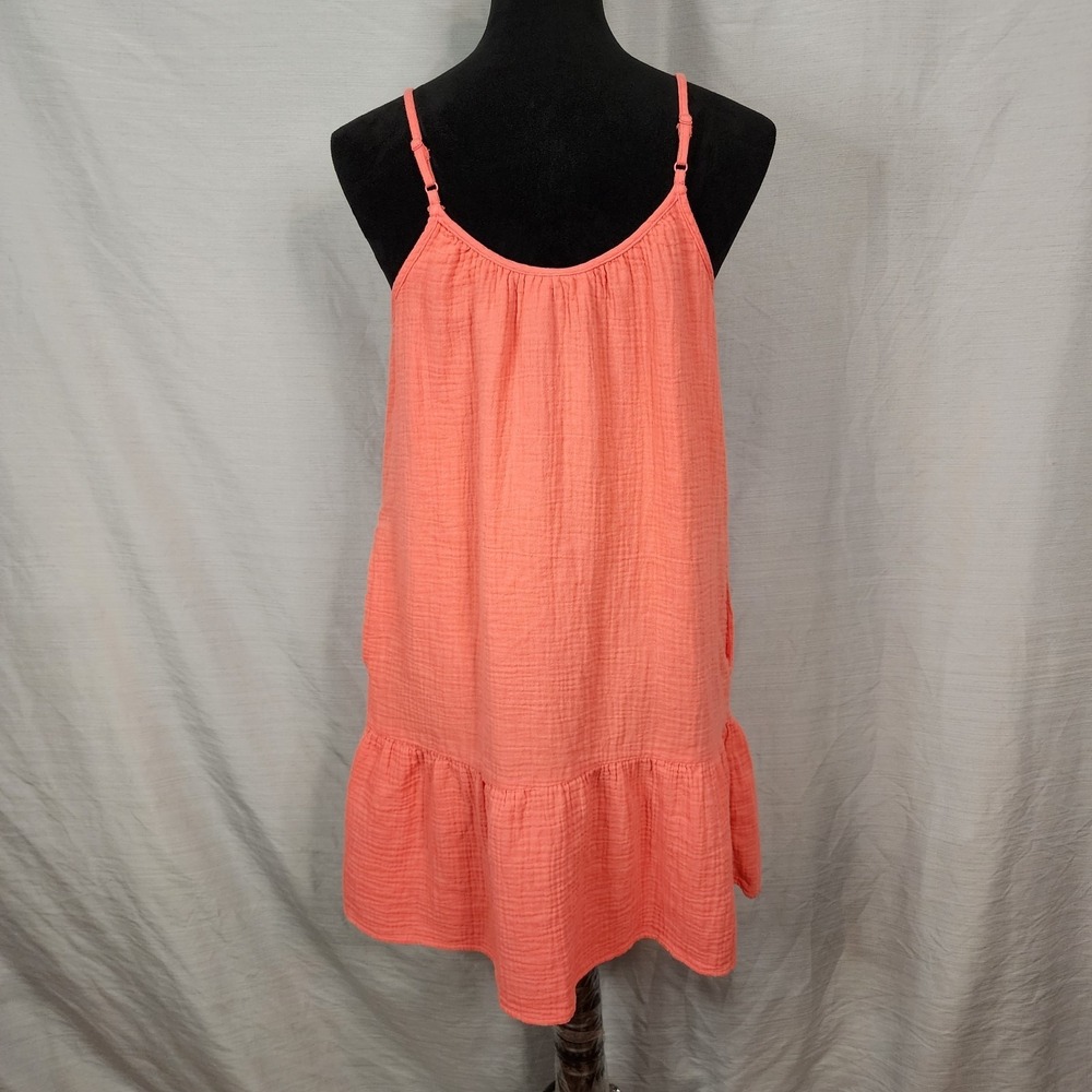 UNIVERSAL THREAD Size Small Cotton Gauze Spaghetti Strap Ruffled Breezy Dress - Picture 5 of 9